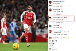  小拉什福德？萨利巴给枪手17岁小将安努斯评论：拉什福德😍😍