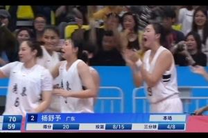  厉害炸了！杨舒予借掩护三分再进 连砍8分带队11-0打停四川！